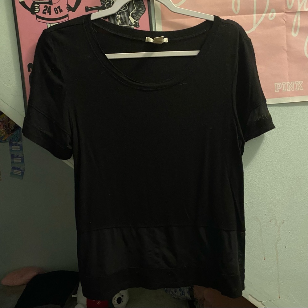 Black Top w Sheer Lining